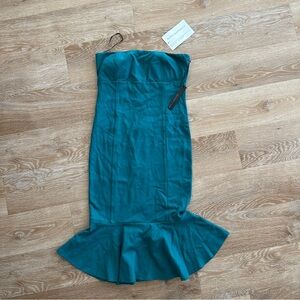 Felicity & Coco Strapless Teal Dress NWT size small